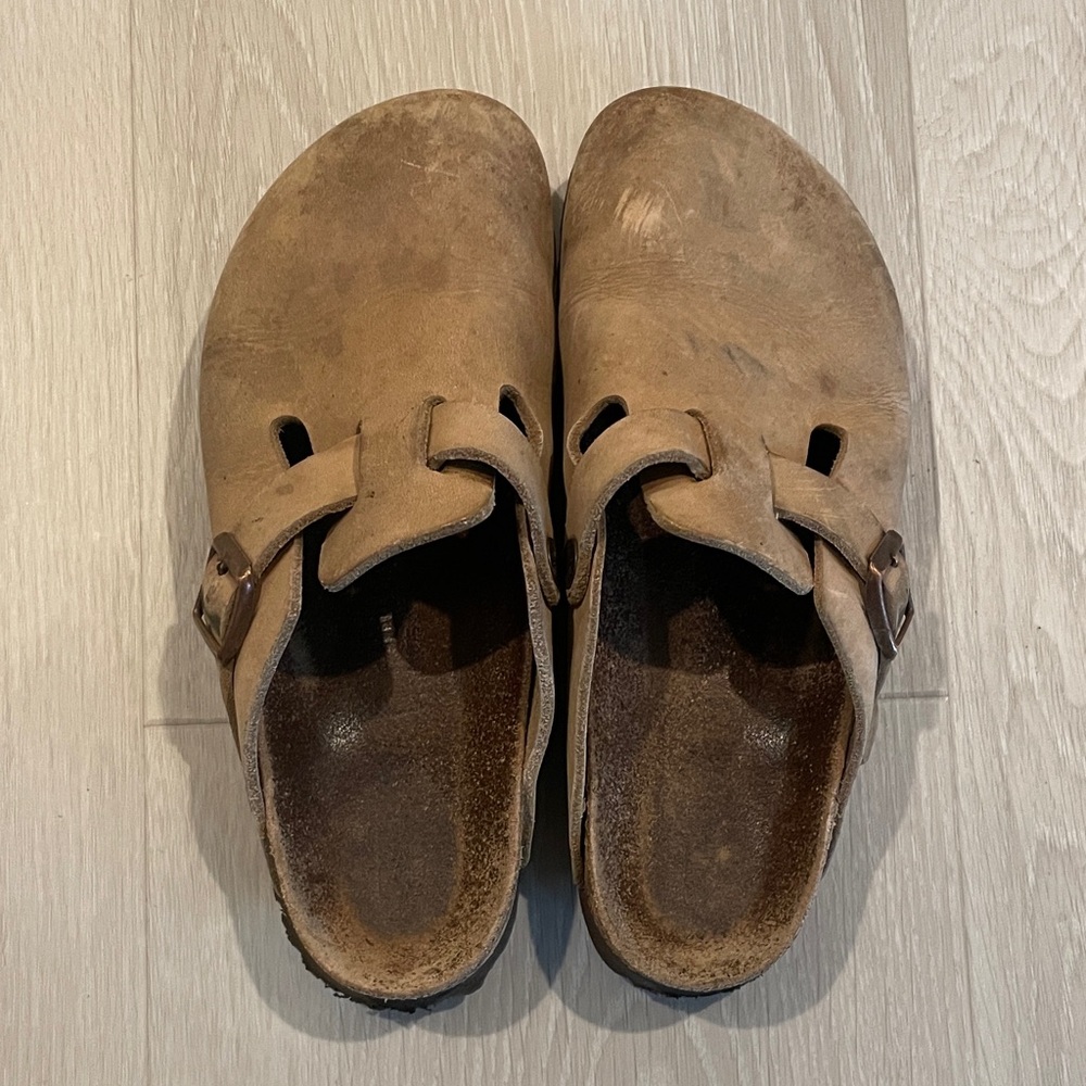 Birkenstock Boston Oiled Leather - Tobacco/Taupe